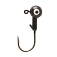 thumbnail image 3 of Eagle Claw Ball Head Fishing Jig, Black with Bronze Hook, 1/4 oz., 10 Count, 3 of 7