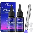 thumbnail image 1 of Kit de resina UV Honcaring de secado rápido de 60 ml con linterna UV, 1 of 7