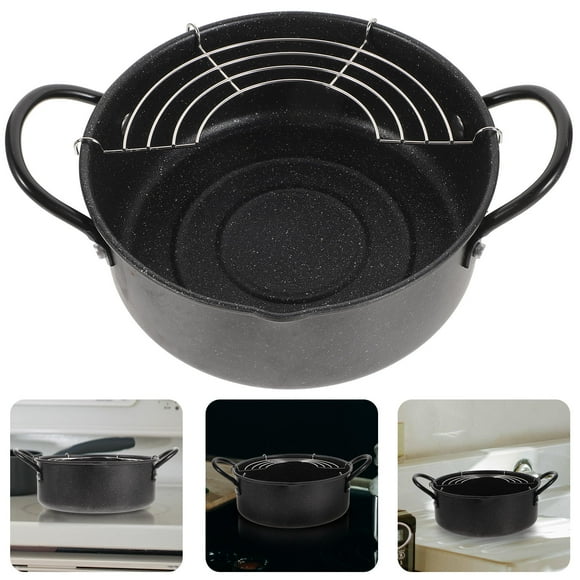 KONTONTY Home Deep Fryer Pot Assorted Color Frying 1 Set