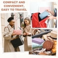 thumbnail image 7 of Uxcell Period Bag for Women Girls, 7.9 X 4.7" Small Essential First Period Bag with Zippers PU Leather Sanitary Towel Storage Pouch Portable Pads for Home Travel Daily Use, Purple, 7 of 7