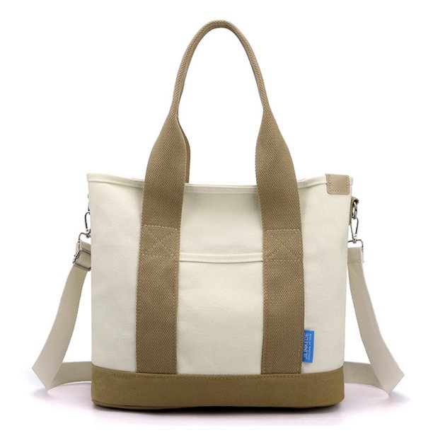 Bolso bandolera para mujer Bolsos de mensajero de lona Bolsos de ocio informales con varios compartimentos