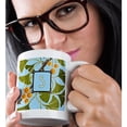 thumbnail image 2 of 3drose, Initial S- American Arts and Crafts Style Ginkgo Monogram Design, 11oz Mug, 2 of 6