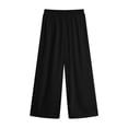thumbnail image 4 of Tween Girls Trendy Clothes Baggy Girls Baggy Wide Leg Sweatpants Casual Loose Fit Joggers Soft Comfortable Sports Pants for Kids Daily School Wear, 4 of 5