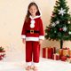 thumbnail image 1 of Conjunto de sudadera con capucha de manga larga para niños. El traje de Papá Noel de invierno es un divertido conjunto de sudadera con capucha de manga larga y pantalones para niños. Poliéster para ni, 1 of 6