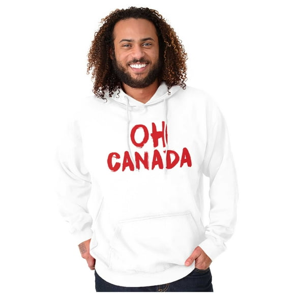 Oh Canada National Anthem CAN Native Unisex Plus Fleece Graphic Hoodie Brisco Brands 2X