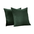 thumbnail image 5 of 3S Brother's Solid Cushion Cover Super Soft & Cozy Home Décor Throw Pillow Case for Chair Couch Bedroom & Livingroom Décor Pillowcase with Invisible Zipper Set of 2 Pieces -Duck Green 24"x24" Each, 5 of 8