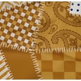 thumbnail image 5 of oneOone Cotton Poplin Twill Orange Fabric Block Craft Projects Decor Fabric Printed By The Yard 56 Inch Wide, 5 of 5