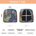 thumbnail image 3 of Blue Pioneer Flower and Paisley Pattern Seat Covers for Dining Room Chairs Set Of 4,Stretch Printed Washable Chair Seat Cover with Elastic Ties and Button,Removable Waterproof Couch Cushion Covers, 3 of 6