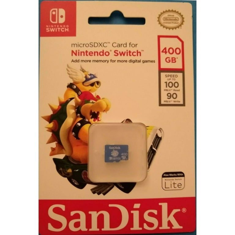 SanDisk 256GB microSDXC UHS-I Memory Card Licensed for Nintendo Switch  Super Mario Super Star- 100MB/s Read, 90MB/s Write, Class 10, U3 -  SDSQXAO-256G-AWCZN 