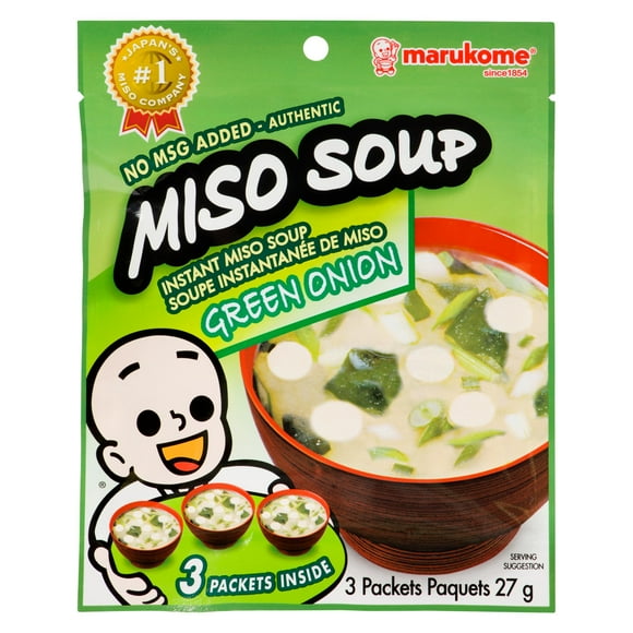 Soupe miso instantanée Marukome à l'oignon vert 27 g
