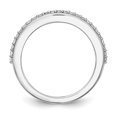 thumbnail image 2 of 14K White Gold Ring Band Wedding Diamond, Lab Grown Round, 2 of 7