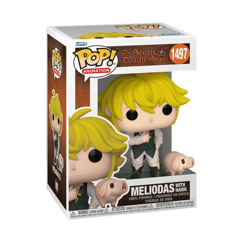 Funko Pop! & Buddy Animation: The Seven Deadly Sins - Meliodas with Hawk Vinyl Figure