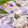 thumbnail image 7 of 180 PCS Purple Plastic Silverware Heavy Duty Purple Plastic Cutlery Set Disposable 60 Forks, 60 Knives, 60 Spoons for Birthday, Wedding, Picnic, Baby Shower, 7 of 7