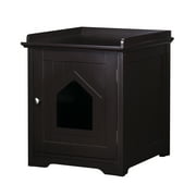 PAWLAND Decorative Cat House,Cat Home, Indoor Pet Crate - Litter Box Enclosure
