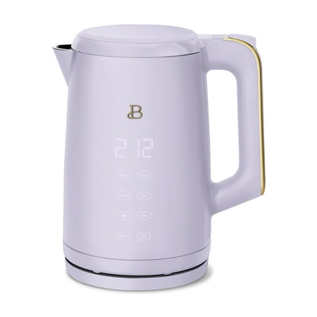 Beautiful 1.7-Liter Electric Kettle 1500 W with One-Touch Activation  Lavender by Drew Barrymore