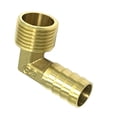 thumbnail image 4 of Conexión de manguera de latón metálico, codo de 90 grados, adaptadores macho con púas de 1/2" - cobre, 20mm x 14mm, 4 of 6