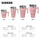 thumbnail image 4 of BJPKPK Vaso con asa de 10 oz, Vasos aislados con Tapa y Pajita, Tazas de Viaje Reutilizables de Doble Pared de Acero Inoxidable, Rosa Claro, 4 of 5