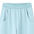 thumbnail image 6 of Gubotare Girl Clothes Winter Girls' Tracksuit Set Wide Leg Pants Solid Long Sleeve Stand Collar Sports & Active Wear 7T 8T (Blue,7-8 Years), 6 of 8