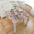 thumbnail image 2 of BANET  Happy Mother's Day Tablecloth, Pink Floral Table Cloth, Spring Flower Table Cover for Outdoor, Waterproof Tablecloth Party Kitchen Dinning Table Decor White, 2 of 7