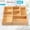 2''H 5 Boxes, variant on Kitchen Utensil Drawer Organizer Ware Cutlery Flatware Bwooden Container Stortrays For Bathroom Vanity Junk 15" X 6" Set Of 2
