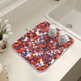 thumbnail image 7 of Ryvnso Tie Dye Flower Dish Drying Mat for Kitchen Countertop 16x18 Small Dish Pad Drainer Rack Dish Sink Mats, 7 of 7