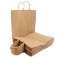 thumbnail image 1 of Sac en Papier Réutilisable, Grande Capacité Sacs de Courses en Kraft Résistants aux Déchirures 50 Pcs Haute Résistance Portables avec Poignées pour Usage Domestique pour Restaurant, 1 of 8