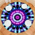 thumbnail image 2 of Colorful Tie Dye Mandala Pattern Round Fitted Tablecloth with Elastic Edge,Dining Table Cover Waterproof,Outdoor Round Tablecloth for Camping,Dining,Indoor and Outdoor, 2 of 7