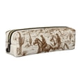 thumbnail image 1 of Balery Western Desert Cowboys1 Estuche de Lápices de Cuero Impreso, Estuche para Suministros de Arte, Estuche de Lápices con Cremallera, Estuche de Almacenamiento de Papelería, 1 of 7