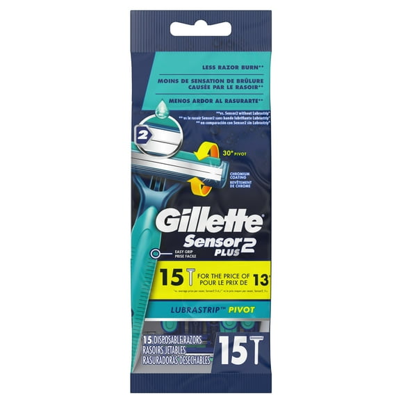 Gillette Sensor2 Plus Pivoting Head Men’s Disposable Razors