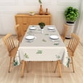 thumbnail image 3 of Tchckioa Boho Tablecloth,60x102 Inch Rectangle Waterproof Table Cloths for Kitchen Dining Beige and Green, 3 of 6