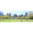 thumbnail image 2 of Acosta 18x9 Black Ornate Wood Framed with Double Matting Museum Art Print Titled - Central Park Picnic, 2 of 4