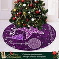 thumbnail image 6 of FMSHPON Christmas Snowflakes Stars Xmas Christmas Tree Skirt Stand Mat for Holiday Party Decoration Indoor Outdoor 36 inches, 6 of 6