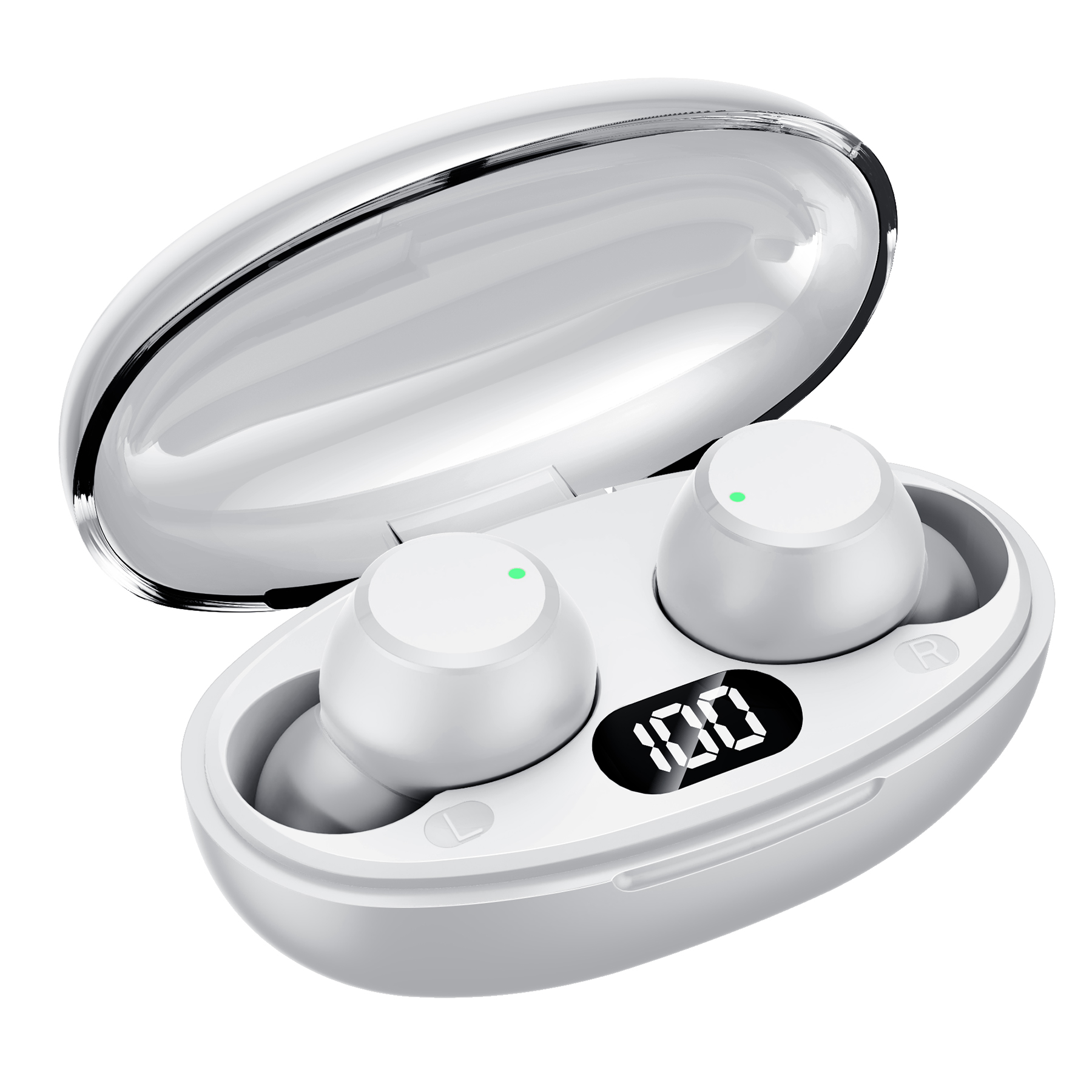 T62 Bluetooth 5.3 Wireless Bluetooth Earbuds - Hybrid Active Noise Cancelling ENC in-Ear Headphones with Wireless Charging Case for Music and Calls - Superior Sound Quality and Comfort