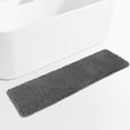 thumbnail image 1 of Alfombra de baño Yeaban de chenilla gris oscuro, 47 x 17 cm, absorbente, 1 of 6