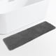 thumbnail image 1 of Alfombra de baño Yeaban de chenilla gris oscuro, 47 x 17 cm, absorbente, 1 of 6