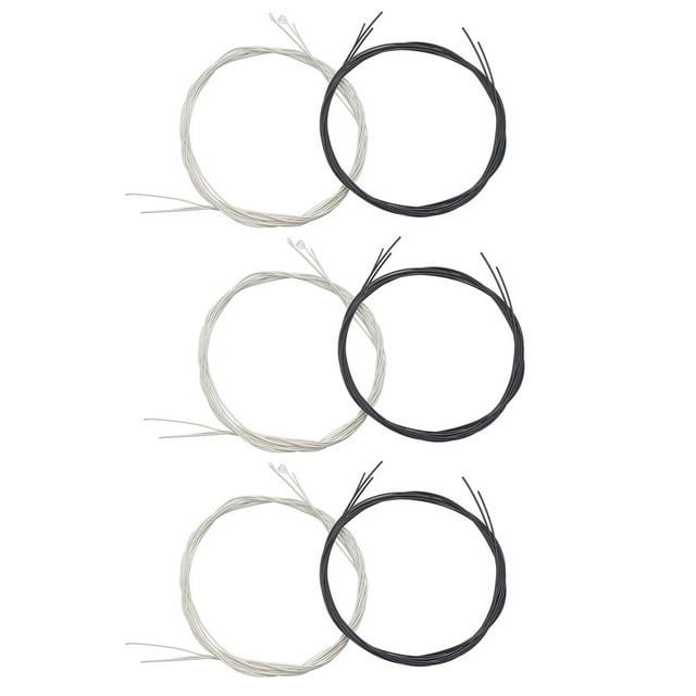 Minkissy 6Pcs Replacement Guitar Strings Nylon Material for Folk Guitar Acoustic Use Assorted Colors