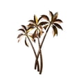 thumbnail image 6 of DecMode Copper Stainless Steel Metal Slanted Tree Wall Decor with Bronze and Yellow Accents, 6 of 9