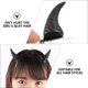 thumbnail image 3 of GAXIRE 4 pinzas para el pelo con forma de cuerno de diablo, para disfraz de Halloween, con purpurina, 3 of 3