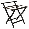 thumbnail image 3 of Wooden Mallet LR4-MOBLK WallSaver Luggage Rack in Medium Oak with Black Webbing, 3 of 7