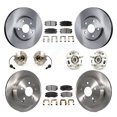 thumbnail image 1 of Transit Auto Front Rear Hub Bearings Assembly Disc Brake Rotors and Ceramic Pads Kit (10Pc) for Car Chevrolet Equinox GMC Terrain - Left Right Side (Driver Passenger) KBB-110427, 1 of 11