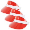 thumbnail image 1 of Plastics Sun Visors Multicolored UV Protection Hat Cap Headwear for Golf Tennis Cycle, 1 of 7