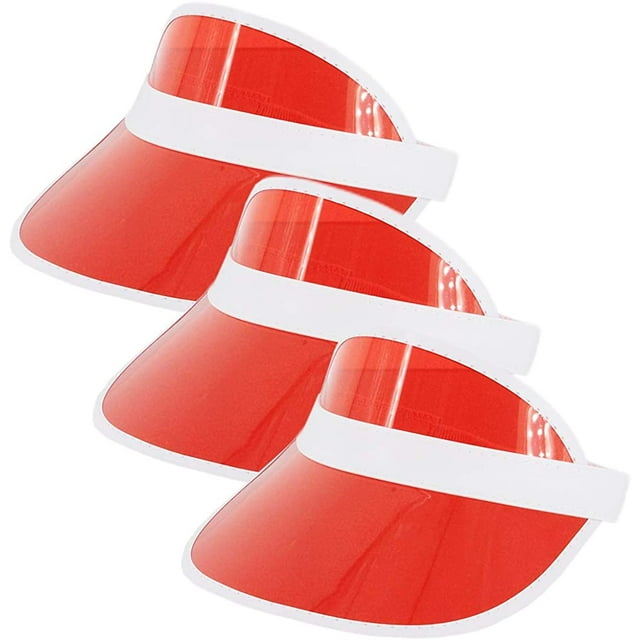 Plastics Sun Visors Multicolored UV Protection Hat Cap Headwear for Golf Tennis Cycle