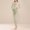 Green, variant on Maternity Thermal Underwear Set Long Johns Base Layer Womens Lounge Set Square Neck Long Sleeve Top and Pants 2 Piece Stretch Soft Solid Color Pajamas Sets