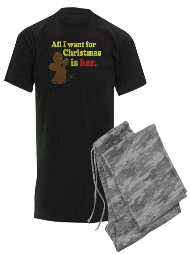 CafePress Christmas Couples Dating Mens Dark Pajama Set