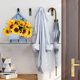 thumbnail image 5 of Organizador de ganchos para llaves de montaje en pared | Ganchos de entrada y estante de almacenamiento de llaves | Hierro y Madera Natural | Decoración de la entrada del hogar que ahorra espacio |, 5 of 5