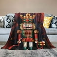 Fenyluxe Nutcracker Flannel Throw Blanket for Couch Sofa Bed All