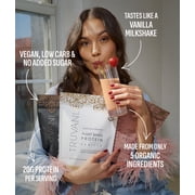 Truvani Vegan Pea Protein Powder | Vanilla | 20g Organic Plant Based Protein | 10 Travel Packets | Keto | Gluten & Dairy Free | Low Carb | No Added Sugar