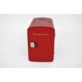 thumbnail image 3 of Frigidaire 9 Can Retro Personal Mini Fridge, 6L Portable Cooler with AC & 12V Car Adapter, Compact Beverage Cooler for Drinks, Skincare, and Snacks, 3 of 6