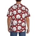 thumbnail image 7 of Goofa Cute Baseball Printed Men's Casual Short-sleeved Shirt,Lightweight Breathable Button-down,Summer Casual men's top,Versatile Fashion shirt-Medium, 7 of 7