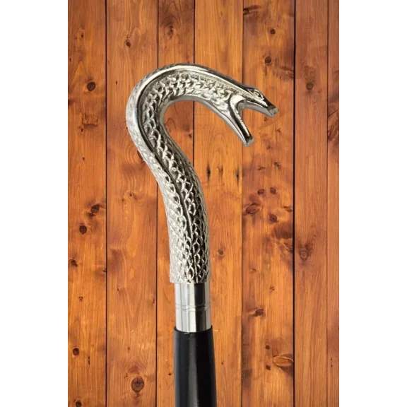 Antique Brass Victorian Designer-Style Handle Wooden Walking Cane – Vintage-Inspired Cane for Elegant and Timeless Home Decor